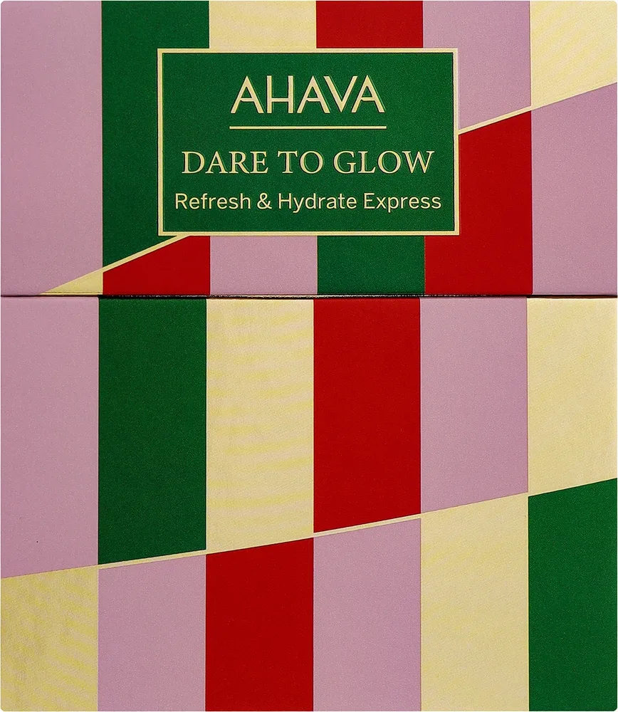 Дорожный набор Ahava Refresh & Hydrate крем для рук гель для душа крем и маска с гиалуроновой кислотой 40+40+15+15 мл