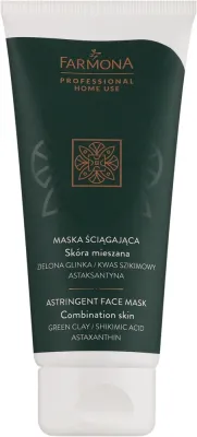 Стягивающая маска для лица Farmona Professional с зелёной и белой глиной, цинком PCA и шикимовой кислотой, 75 мл