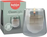Набор Bolsius CleanLight подсвечник из двухслойного стекла и ароматическая свеча кипарис и амбра — фото 1