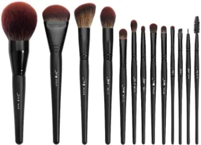Набор кистей для макияжа Jessup Makeup Lover Collection Phantom Black T300 из 13 предметов