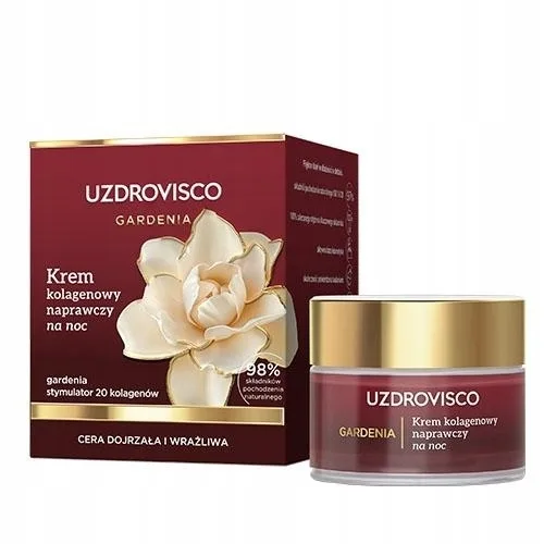 Крем для лица Uzdrovisco Gardenia ночной с коллагеном 50 мл
