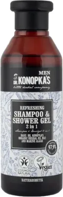 Шампунь-гель для душа для мужчин Dr Konopka's Men Refreshing 2 в 1, 280 мл