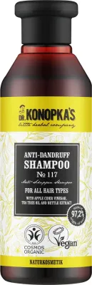 Шампунь Dr Konopka's Nº117 против перхоти для всех типов волос с уксусом и чайным деревом, 280 мл