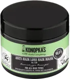 Укрепляющая маска для волос Dr Konopka's, кокосовое и касторовое масло, протеины пшеницы, экстракт женьшеня, ментол, 300 мл — фото 1