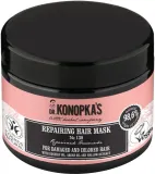 Восстанавливающая маска для волос Dr Konopka's, аргановое масло, масло шиповника, экстракт мальвы, протеины пшеницы, 300 мл — фото 1