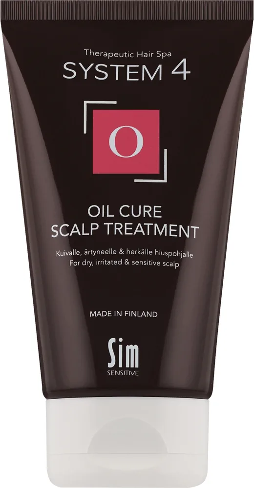 Маска-пилинг для кожи головы Sim Sensitive System 4 Oil Cure Scalp Treatment очищающая, с охлаждающим эффектом, 75 мл