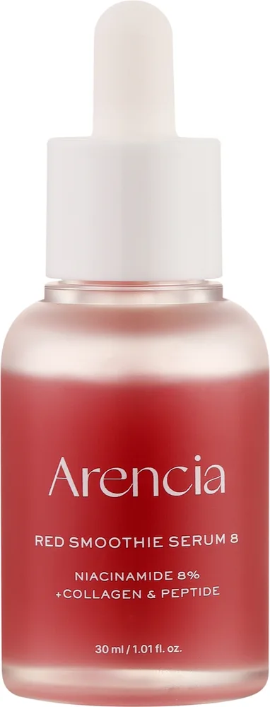 Ревитализирующая сыворотка для лица Arencia Fresh Red Smoothie Serum 8 с ниацинамидом и PDRN 30 мл
