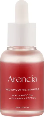 Ревитализирующая сыворотка для лица Arencia Fresh Red Smoothie Serum 8 с ниацинамидом и PDRN 30 мл