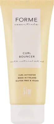 Крем для укладки волос Sim Sensitive Forme Curl Bouncer для кудрявых, чёткость завитков без липкости, с маслом овса, 100 мл