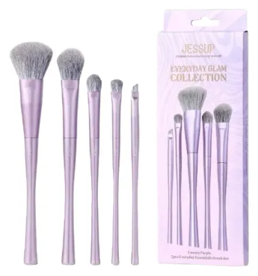 Набор кистей для макияжа Jessup Luxury Purple Everyday Essentials T515 из 5 предметов