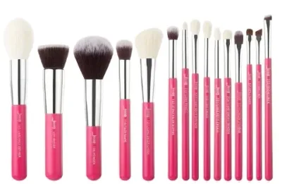 Набор кистей для макияжа Jessup Individual Makeup Brush Rose Set T220 из 15 предметов