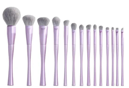 Набор кистей для макияжа Jessup Luxury Purple Makeup Brush Set T512 из 14 предметов