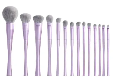 Набор кистей для макияжа Jessup Luxury Purple Makeup Brush Set T512 из 14 предметов