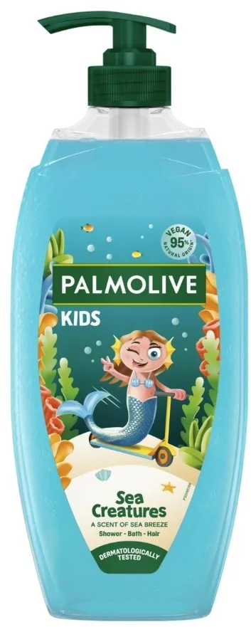 Детский гель для душа и ванны Palmolive Kids Sea Creatures Русалочка, 750 мл