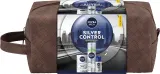 Мужской набор NIVEA Men Silver Control пена бальзам для бритья с ионами серебра и дезодорант Объем - 200 + 100 + 50 мл — фото 1