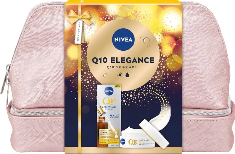 Набор для лица NIVEA Q10 Elegance дневной крем SPF15 и сыворотка с коэнзимом Q10 для зрелой кожи 50+30 мл