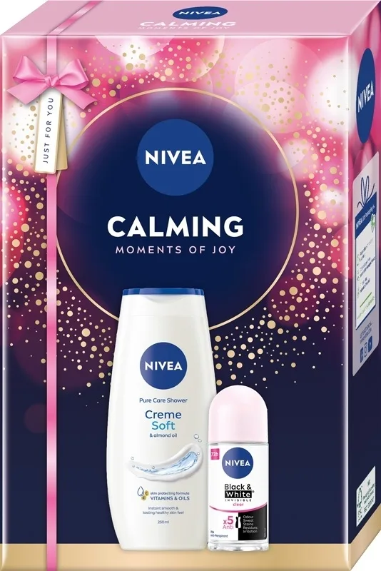 Набор для тела NIVEA Calming гель для душа с миндальным маслом и роликовый антиперспирант 250+50 мл