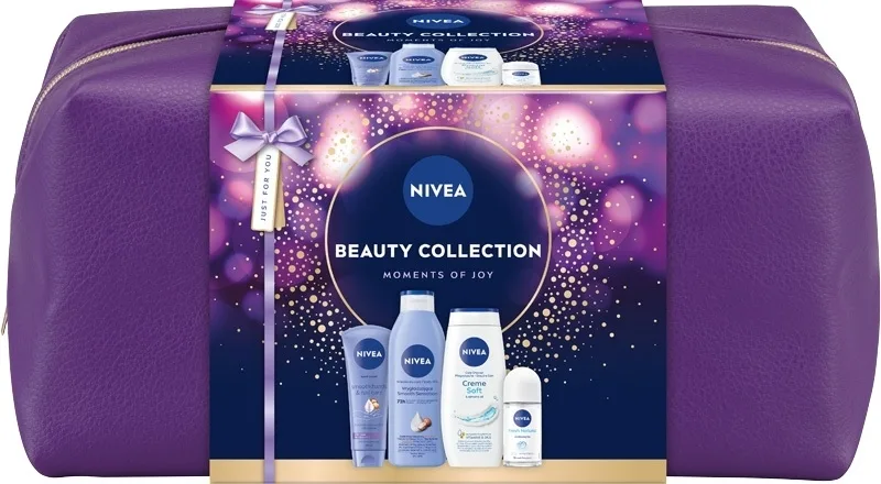 Набор для тела NIVEA Beauty Collection гель для душа лосьон крем для рук дезодорант и косметичка с миндальным маслом 5 предметов
