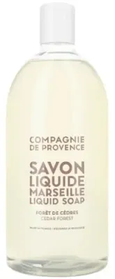 Мыло жидкое марсельское Compagnie De Provence Cedar Forest кедр, сменный блок, 1000 мл