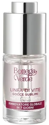 Капли для лица Bottega Verde Linfa Di Vite Shock Treatment с пептидами, интенсивные, 10 мл