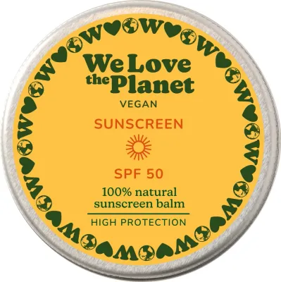 Бальзам солнцезащитный We Love The Planet SPF 50 минеральный оксид цинка веган 35 г