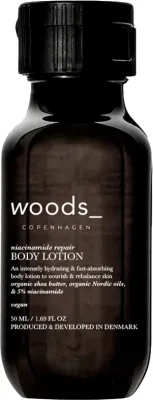 Woods Copenhagen Niacinamide Repair Body Lotion восстанавливающий бальзам с ниацинамидом, мини 50 мл