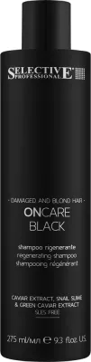 Шампунь Selective Professional On Care Black для блонда и повреждённых волос с углём, 1000 мл