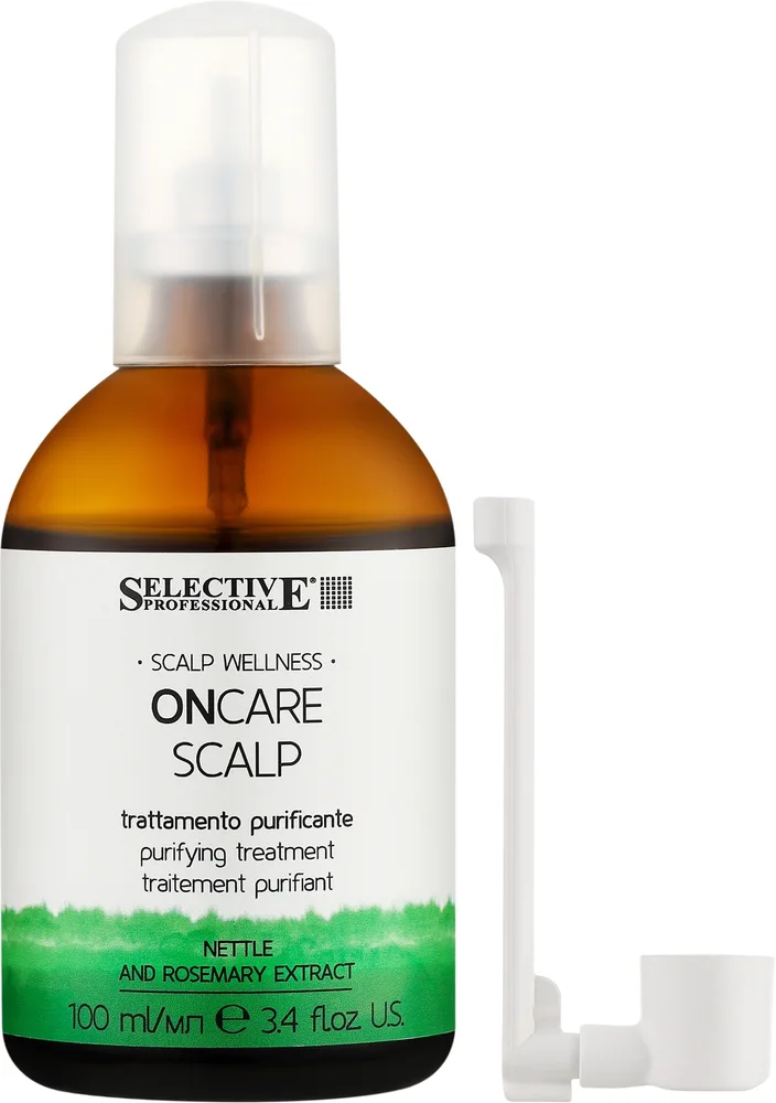 Selective Professional Selective Professional On Care Scalp Purifying Treatment - Спрей против перхоти для кожи головы Selective On Care Scalp Purifying Treatment, Италия, 100 мл