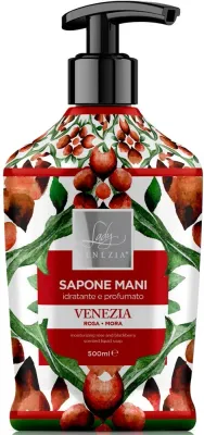 Мыло жидкое для рук Lady Venezia Ceramiche Rose & Blackberry роза и ежевика, 500 мл