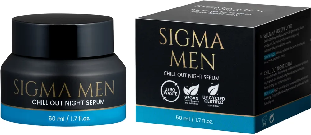 Сыворотка для лица Sigma Men Chill Out Night ночная, увлажняющая, для мужчин, 50 мл