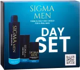 Sigma Beauty Sigma Men Day Set (sh/gel/200 мл + h/cr/100 мл + f/cr/50 мл) - Мужской набор Sigma Men Day гель для волос и тела 200 мл крем для рук 100 мл и дневной крем для лица 50 мл — фото 1