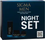 Мужской набор Sigma Men Night ночная сыворотка для лица 50 мл крем для области вокруг глаз 30 мл и лосьон для тела 100 мл — фото 1