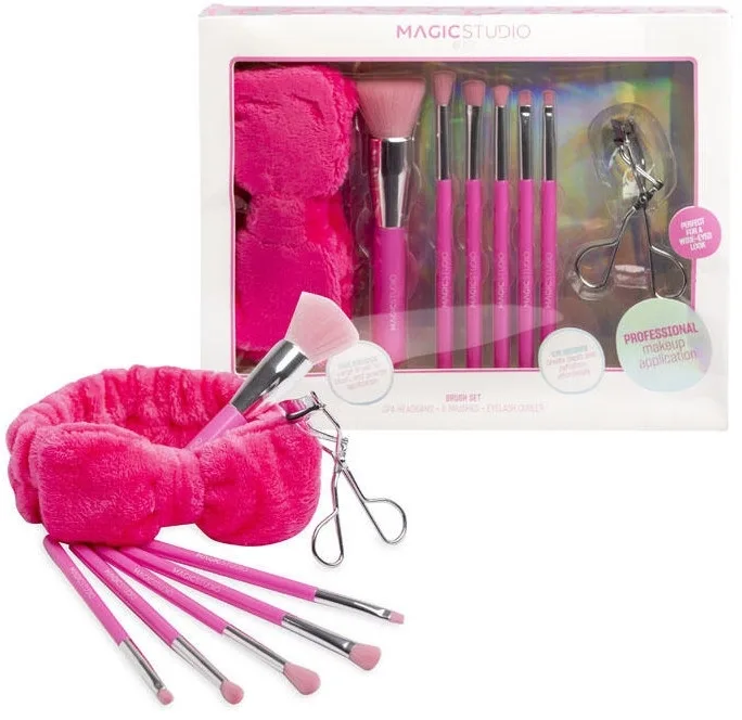 Набор кистей и аксессуаров для макияжа Magic Studio Glow Brush Set из 8 предметов