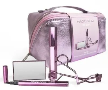 Набор для макияжа Magic Studio Rose Quartz Glam щипцы для ресниц тушь жидкая подводка и зеркало в футляре