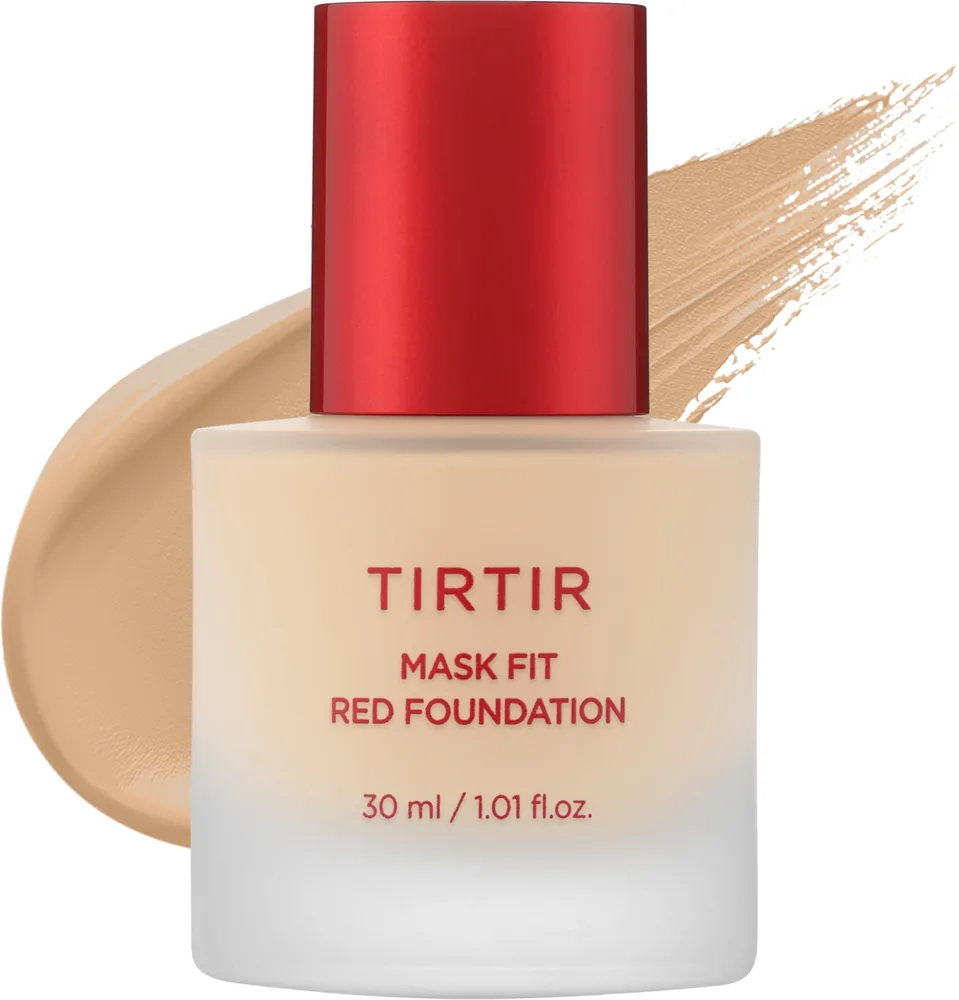 Тональный флюид Tirtir Mask Fit Red Foundation сияющий стойкий, 30 мл, оттенок 13N - Fair Ivory