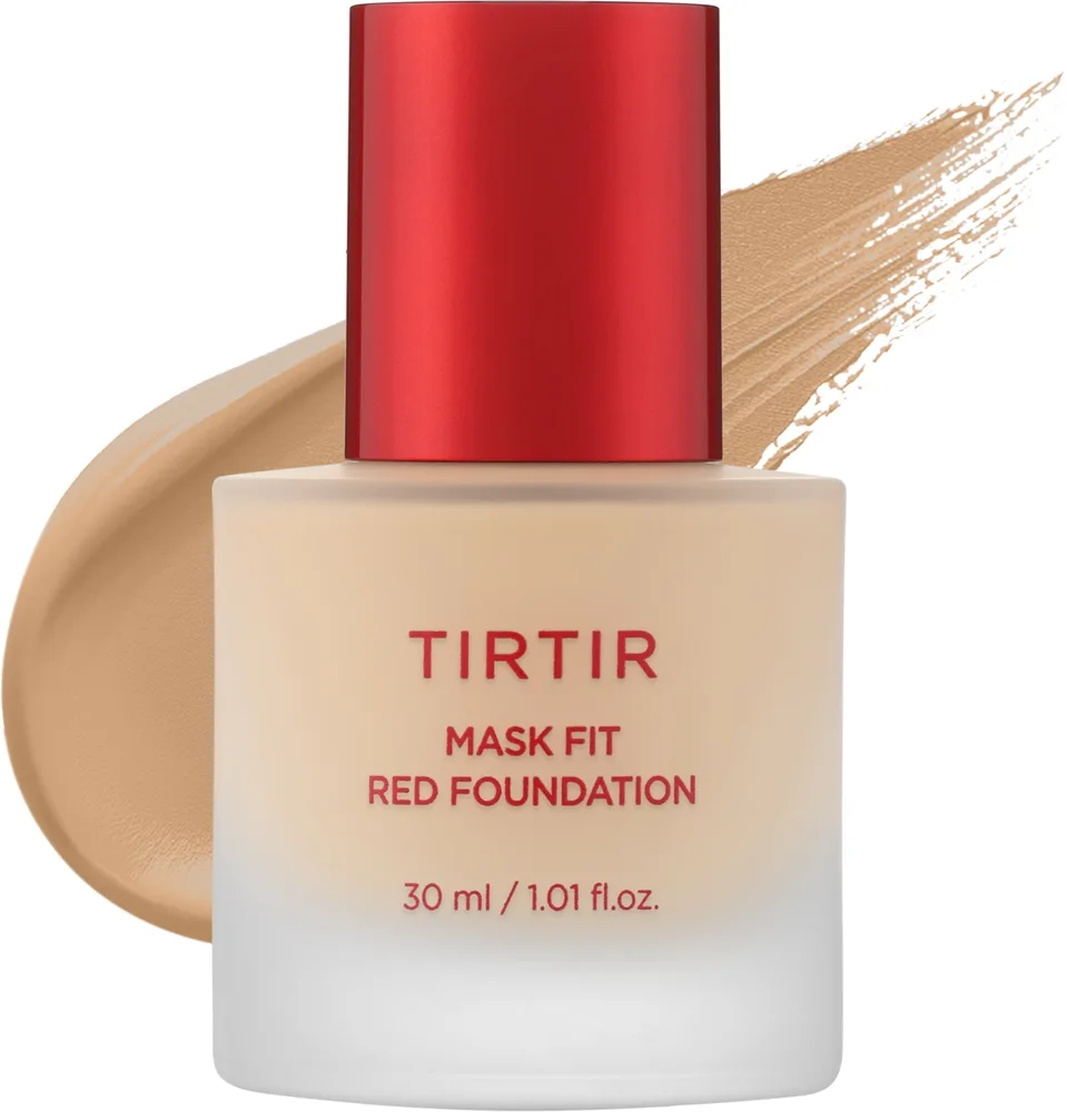 Тональный флюид Tirtir Mask Fit Red Foundation сияющий стойкий, 30 мл, оттенок 21N - Ivory