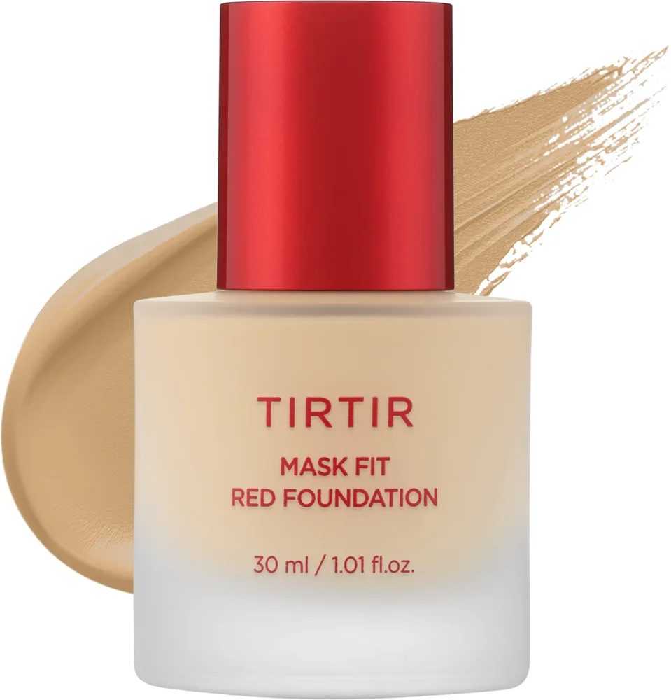 Тональный флюид Tirtir Mask Fit Red Foundation сияющий стойкий, 30 мл, оттенок 21W - Natural Ivory