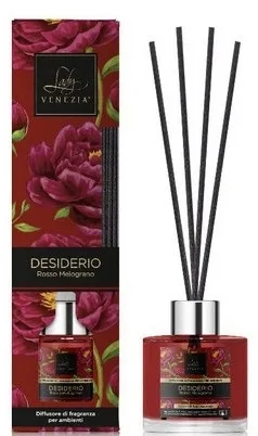 Аромадиффузор для дома Lady Venezia Desiderio Red Pomegranate Home Diffuser 50 мл и 250 мл