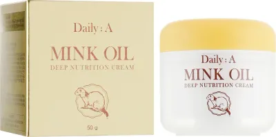 Крем для лица Deoproce Daily:A Mink Oil питательный с норковым маслом 50 мл