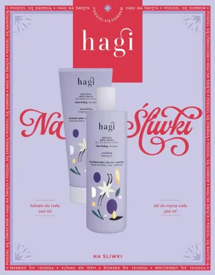 Набор для тела Hagi Plum Picking бальзам для тела и гель для душа с экстрактом сливы и алоэ 200+300 мл
