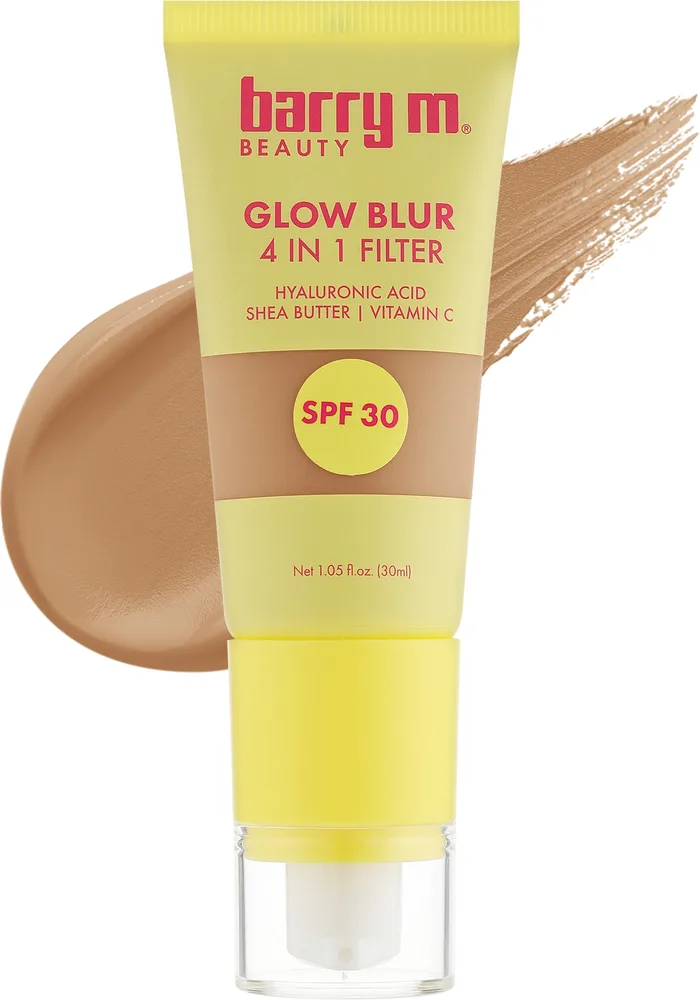 Тонирующий крем Barry M Glow Blur 4 in 1 Filter сияющий SPF 30, 30 мл, оттенок Light