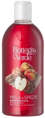 Гель для душа и ванны Bottega Verde с яблочным соком и корицей, 400 мл