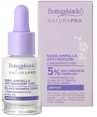 Сыворотка для лица Bottega Verde Anti-Redness ампула, против покраснений, 15 мл