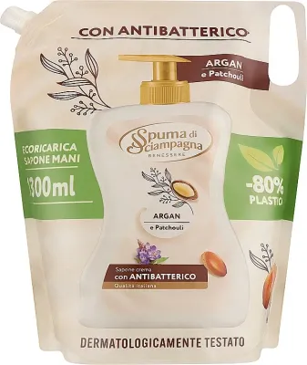 Мыло жидкое Spuma di Sciampagna Argan & Patchouli арган и пачули, сменный блок, 1300 мл