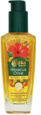 Масло для волос с гибискусом и оливой Dabur Vatica Hibiscus Olive Ritual Hair Oil