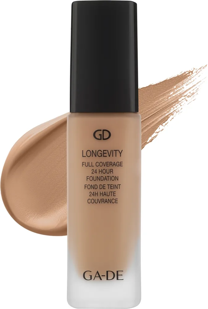 Тональный флюид GA-DE Longevity 24H Foundation матирующий кроющий стойкий, 30 мл, оттенок 551