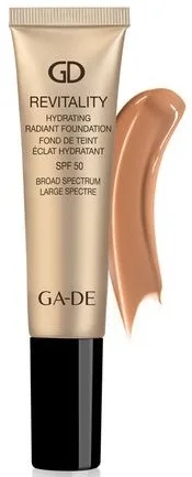 Тонирующий крем GA-DE Revitality Hydrating Radiant Foundation увлажняющий сияющий SPF 50, 30 мл, оттенок 314