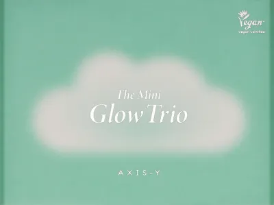 Набор миниатюр для лица Axis-Y Glow тоник сыворотка и гель-крем с ниацинамидом и витамином С для сияния 12+5+5 мл