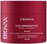 Восстанавливающая маска для защиты цвета окрашенных волос L'biotica Biovax, гиалуроновая кислота, церамиды, масло ши, экстракт чиа, 200 мл — фото 1