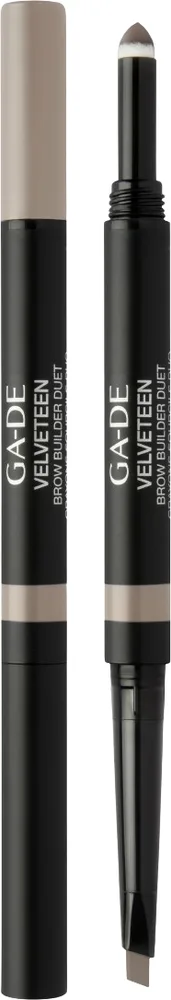 Карандаш для бровей GA-DE Velveteen Brow Builder Duet, оттенок 22 - Taupe